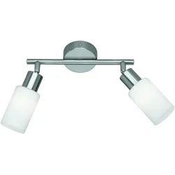 Reality Leuchten Reality | Trio Deckenspot, Deckenleuchte nickel matt, Glas opal matt