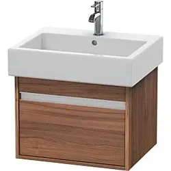 Duravit Ketho Waschtisch-Unterschrank KT668607979 55 x 44 cm, nussbaum natur, 1 Auszug, wandhängend