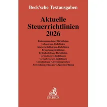 C.H. Beck Verlag Aktuelle Steuerrichtlinien 2026