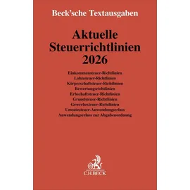C.H. Beck Verlag Aktuelle Steuerrichtlinien 2026
