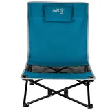 NILS CAMP Campingstuhl leichter Strandstuhl Klappstuhl Outdoor Stuhl für den Strand blau|grau