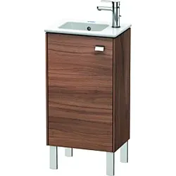 Duravit Brioso Waschtischunterbau BR4400L1079 420x683mm, Nussbaum Natur/Chrom, Tür links