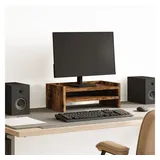 vidaXL Monitorständer Räuchereiche 42x24x16 cm Holzwerkstoff