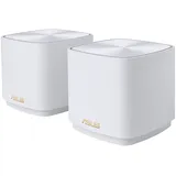Asus ZenWiFi XD4 Plus AX1800 weiß, Router und Repeater Set, 2er-Bundle (90IG07M0-MO3C20)