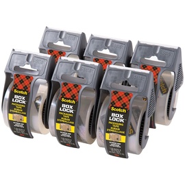 Scotch Box Lock Paketklebeband inkl. Abroller, 48 mm 20.30 m 6 Stück)