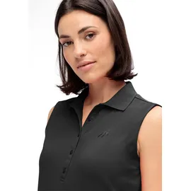 Maier Sports Damen Polo, Ulrike sleeveless", Größe 38 schwarz, black