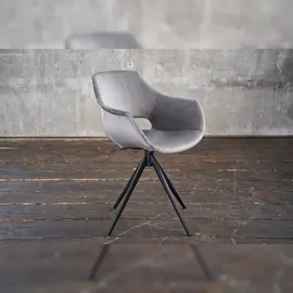 KAWOLA Zaja Velvet drehbar grau