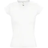 SOL ́S Sol\s - Damen V-Neck T-Shirt \"Moon\" - White / M"