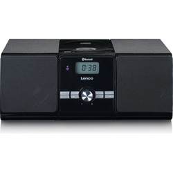 Lenco MC-030BK Mikro-Set mit CD/ MP3-Player (CD Player), Stereoanlage, Schwarz