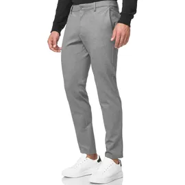 Indicode Anzughose INRoedekro gepflegter Look mit gerade geschnittener Beinform grau 31