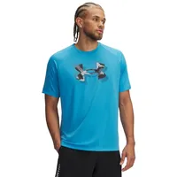 Under Armour Tech Print Trainingsshirt Herren 452 ether blue/black