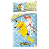Halantex Pokemon Bettbezug Mehrfarbig 140 x 200 cm + 70 x 90 cm