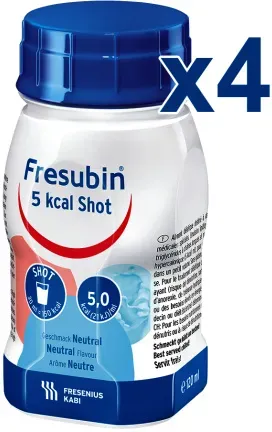 Fresubin 5 Kcal Shot Neutral Trinkflaschen 4x120ml