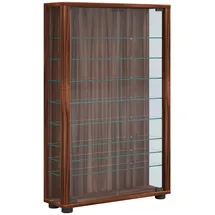 VCM Vitrine Lumo Mini 59 x 90 x 18 cm Braun