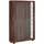 VCM Vitrine Lumo Mini 59 x 90 x 18 cm Braun