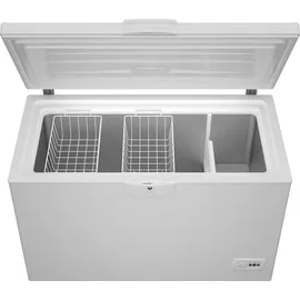 Beko HSM27050 Gefriertruhe, Kühltruhe, 284 l Nutzvolumen, 2 Gefriergutkörbe, Temperaturalarm, abschließbar, LED-Anzeigesystem, Innenbeleuchtung, 36 db(A), Transportrollen, Weiß