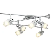 KHG LED- Deckenstrahler 6-flammig chrom , silber , Maße