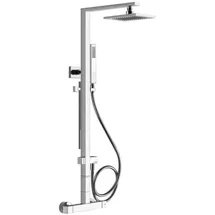 GESSI Rettangolo Duschsäule mit Aufputz-Thermostat Chrom 23451031