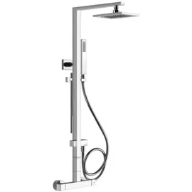 GESSI Rettangolo Duschsäule mit Aufputz-Thermostat Chrom 23451031