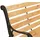 Proregal Gartenbank 80 x 132 x 35 cm Natur