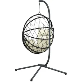 vidaXL Hängesessel Ei-Design Beige