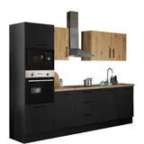 BASIC by Balculina Küchenzeile Turin 280 cm schwarz