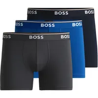 Boss Herren Boxer Briefs, 3er Pack New - Open Blue487, S