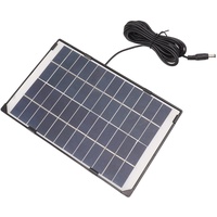 Solarpanel Mini Tragbares Solarpanel-Ladegerät, 6 W 12 V Dc5521 Kamera-Solarpanel Outdoor-Hausüberwachungsbeleuchtung Ladegerät für Rasen-Solarlampe