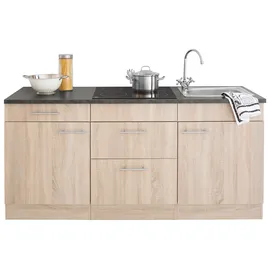 OPTIFIT Küchenzeile Mini 180 cm beige