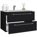 VCM my bath Badmöbel-Set Badinos 914845 schwarz 60,0 x 46,0 x 50,0 cm