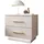 lookway Nachttisch LINA Kaschmir II mit LED Beleuchtung, Breite 55 cm beige