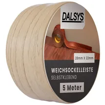 Dalsys Weichsockelleiste selbstklebend 5m Buche Fußbodenleiste