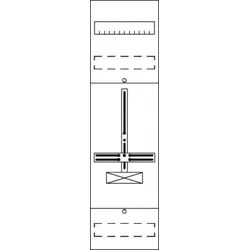 Striebel & John FD16H1 Zählerfeld ohne Verdrahtung mit Dreipunkt-Befestigung, 6RE 2CPX054044R9999
