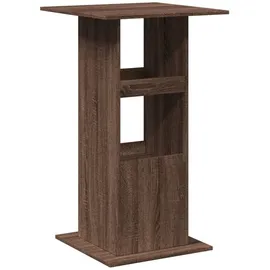 vidaXL Bartisch mit Ablagen 60 x 60 x 102 cm Braun Eiche
