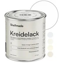 SHELFMADE Kreidefarbe weiß - Reinweiß - Holzfarbe DIY - Holz - Farbe für Möbel - Möbel matter Look - Holzlack matt