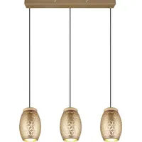 Trio Leuchten Pendelleuchte Bidar 3xE27, beige, Metall