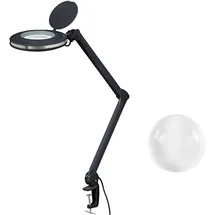 TOOLCRAFT 2178611 LED-Lupenleuchte Schwarz 5 127 mm mit Klemmhalterung 8D 1.75x