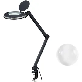 TOOLCRAFT 2178611 LED-Lupenleuchte Schwarz 5 127 mm mit Klemmhalterung 8D 1.75x