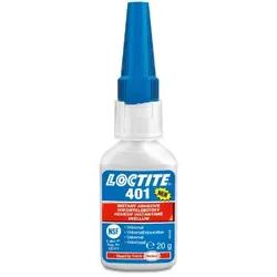 Loctite 401, Flüssigkeit, Cyanacrylat-Klebstoff, Flasche, 20 ml