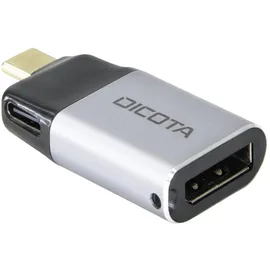 Dicota USB-C zu DisplayPort Mini Adapter mit PD Schwarz