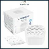 Wessper Luftentfeuchter Set mit Nachfüllpack Weiß ohne Strom 250g 90 Tage