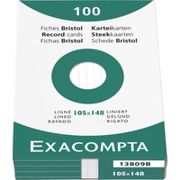 Exacompta Exacompta, Karteikarten, Karteikarten (A6, 205 g/m2, 100 x)