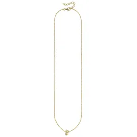 aniston jewelry & watches Kette mit Anhänger gelbgoldfarben vergoldet mit Anhänger Zirkonia (synth.)