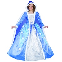 Ciao 13665.10-12 Prinzessin Schneeflocke Kostüm Mädchen (Größe Jahre) Frozen Karnevalskostüm, blau/azurblau, Taglia L (10-12 anni)