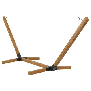 QLS Hängemattengestell aus Holz XXL 350 cm wetterfest bis zu 350 kg Outdoor