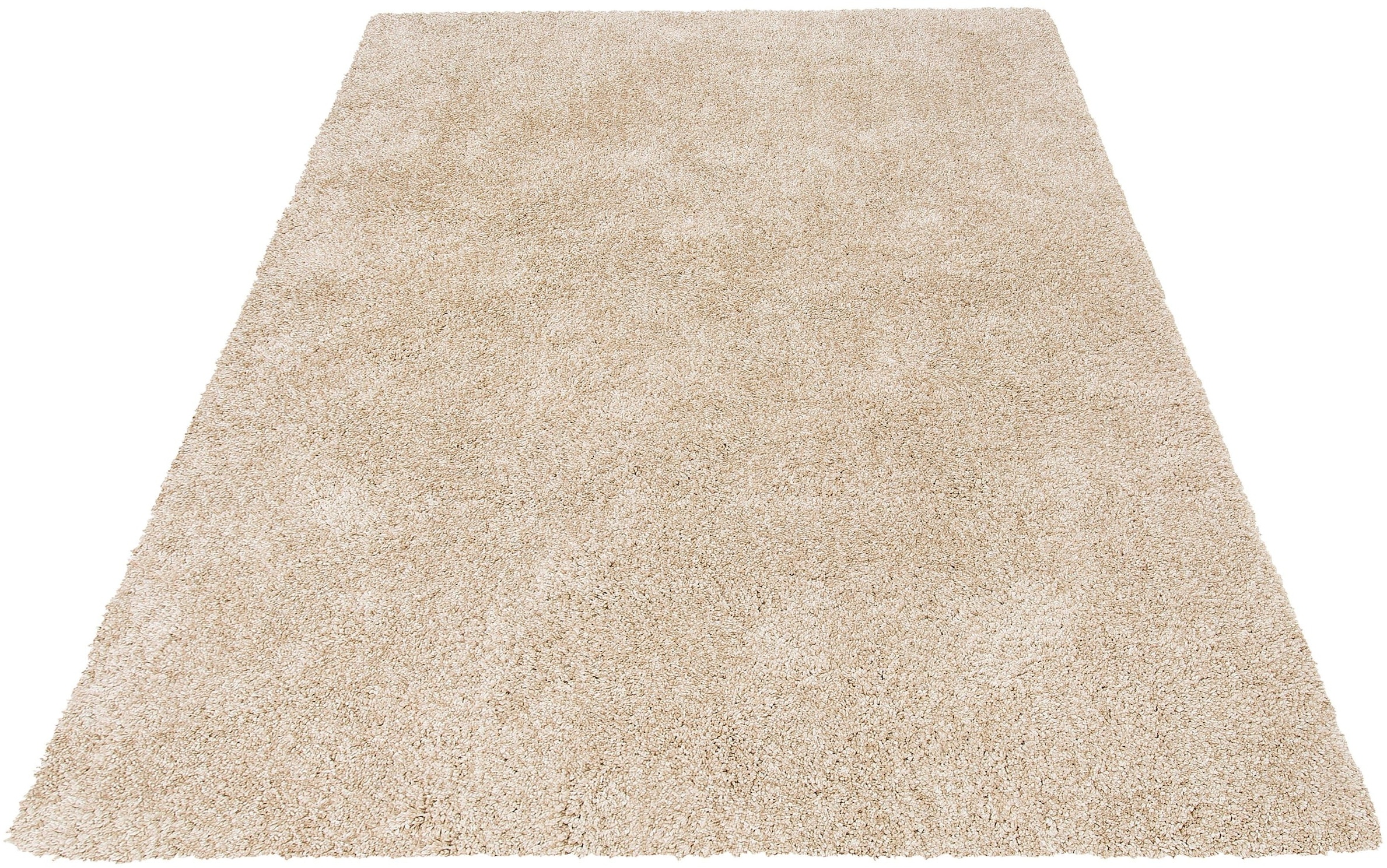 Hochflor-Teppich »Rom«, rechteckig, Teppich hochflor, besonders weich, gewebt, weicher Flor, 557590-1 beige/cream 40 mm