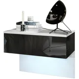 Vladon Nachtschrank Sleep 60 x 46 x 35 cm Schwarz
