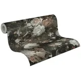 A.S. Création Vliestapete Blumen Braun Weiß