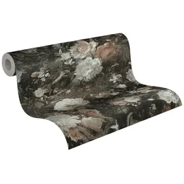 A.S. Création Vliestapete Blumen Braun Weiß