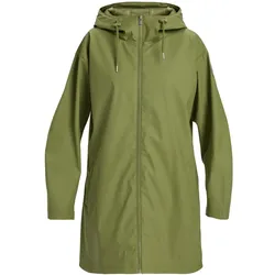 Regenjacke ROXY "Raining Again", Damen, Gr. S, grün (loden grün), 100% Polyurethan, Langarm, Jacken
